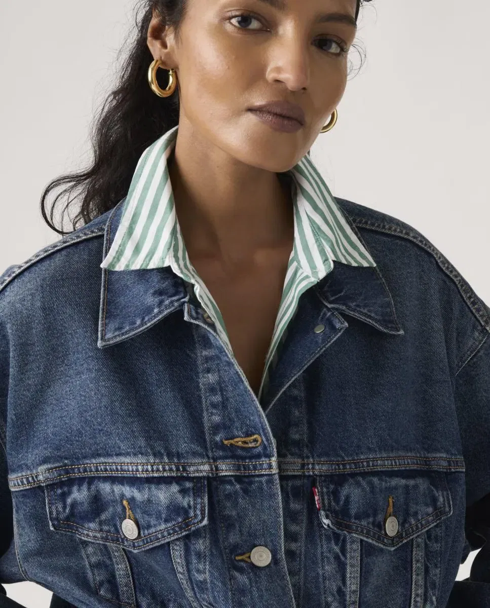 Женская джинсовая куртка с двумя нагрудными карманами Levi's, Azul — фото 3