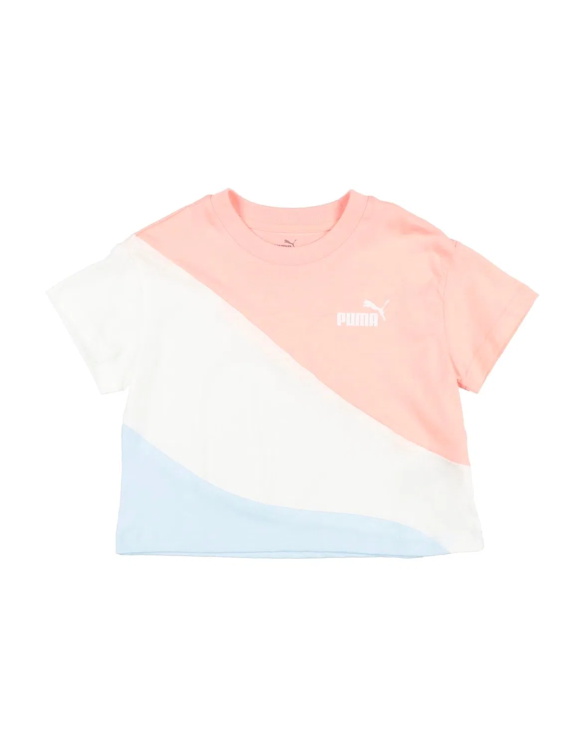 Детская футболка для девочек с принтом Puma Power Cat Tee G Puma, лососево-розовый