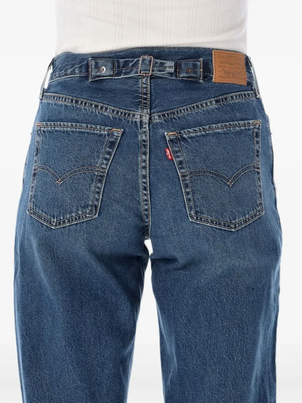 Джинсы прямого кроя с регулируемым ремнем сзади Levi'S, синий — фото 3