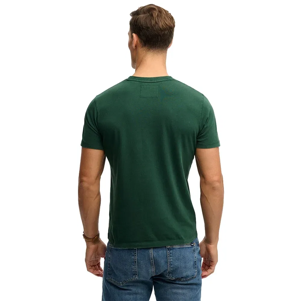 Футболка Superdry Vintage Prep Relaxed Fit с коротким рукавом, зеленый — фото 2