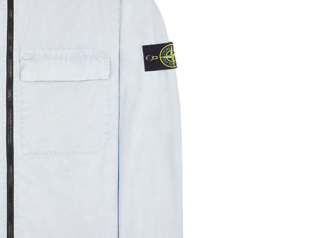 Мужская рубашка с длинным рукавом Overshirt Stone Island, Sky Blue — фото 2