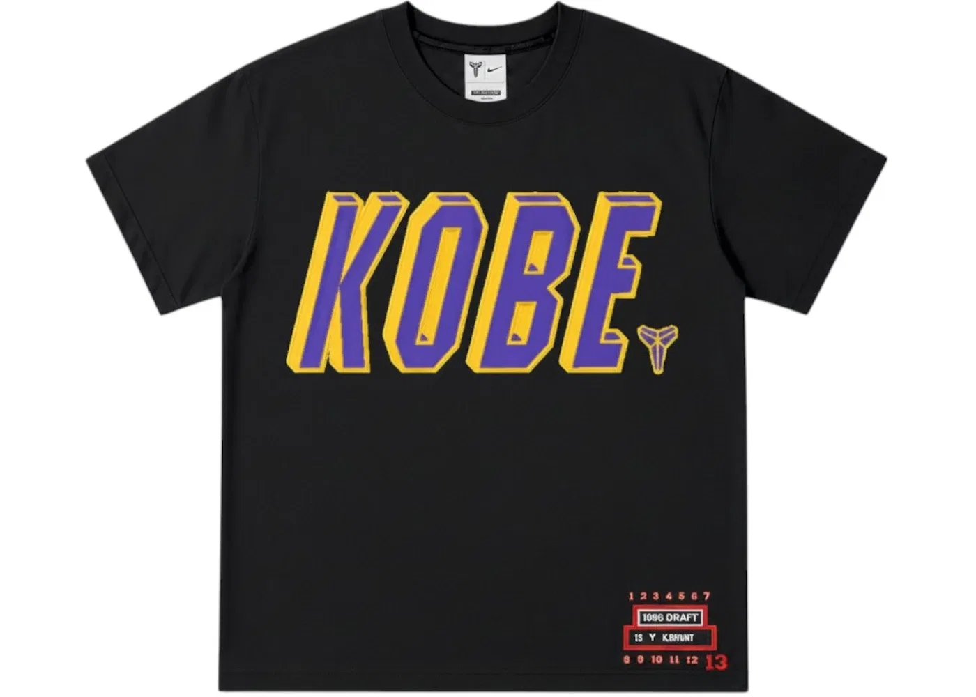 Мужская футболка с принтом Kobe Draft Pack Los Angeles Lakers T-shirt (Opened Packaging) Nike, Black/Purple/Gold
