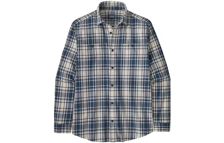 Мужская рубашка с длинным рукавом из пима-хлопка Patagonia, New Marine Blue/New Navy — фото 3
