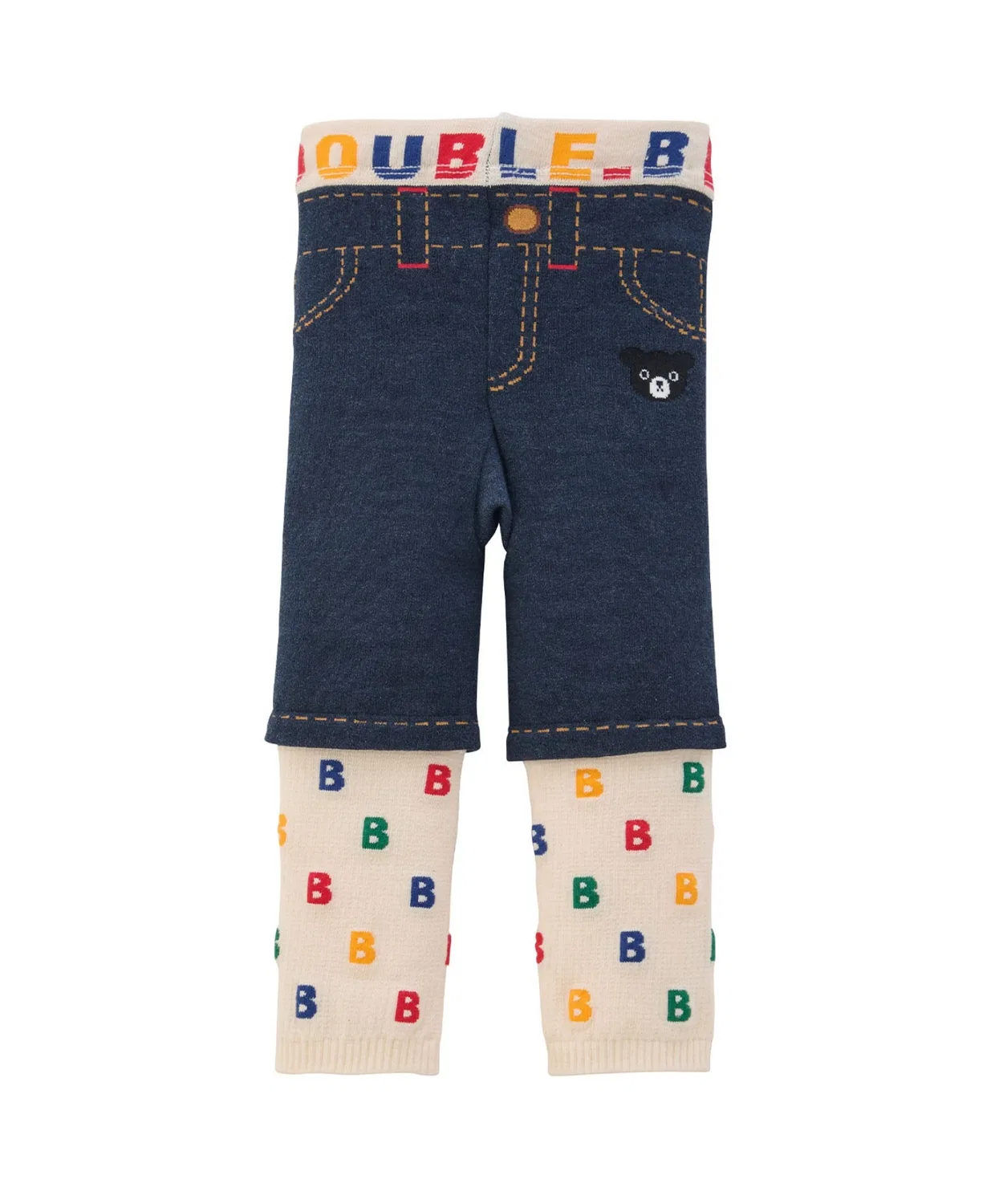 Детские леггинсы с принтом, модель B Logo DOUBLE_B, Multi