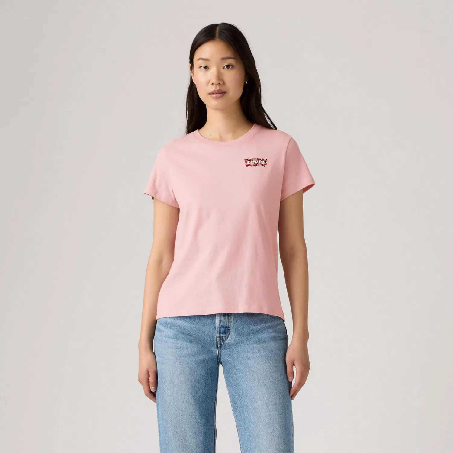 Женская футболка The Perfect Tee Levi's, Gab Rose Bw Fill Zep — фото 4