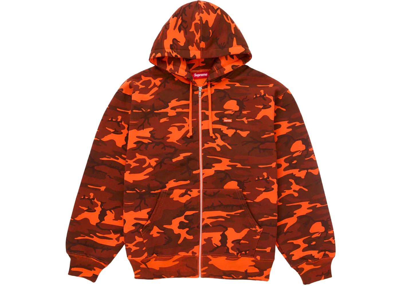Мужская худи с принтом Supreme Sweatshirt (SS25), Bright Orange Camo