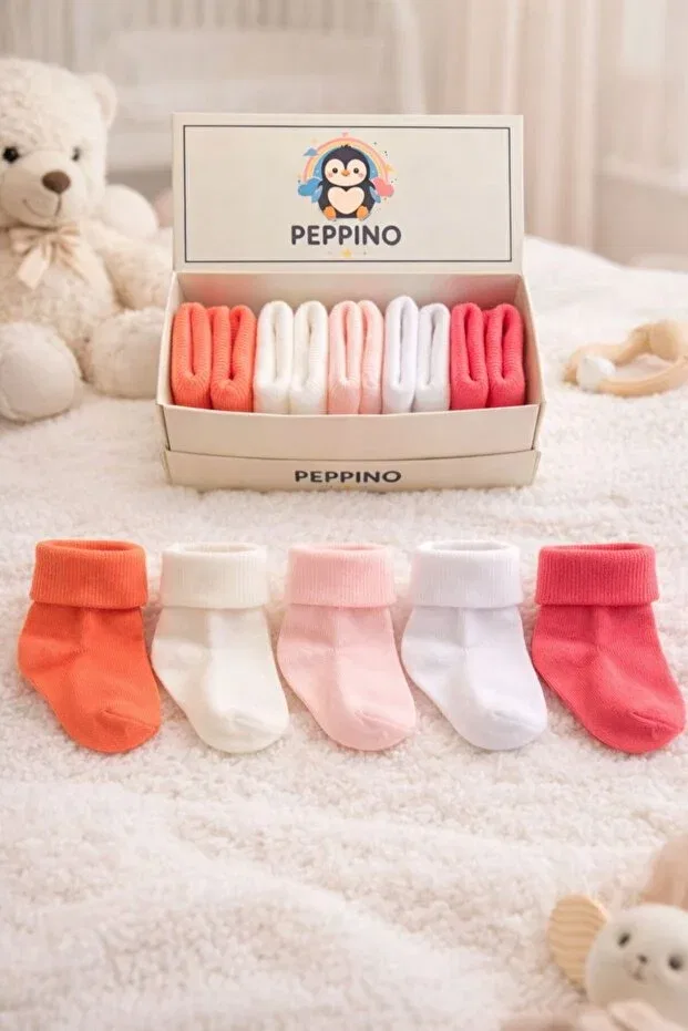 Детские носки хлопковые 5 шт Peppino, Pink
