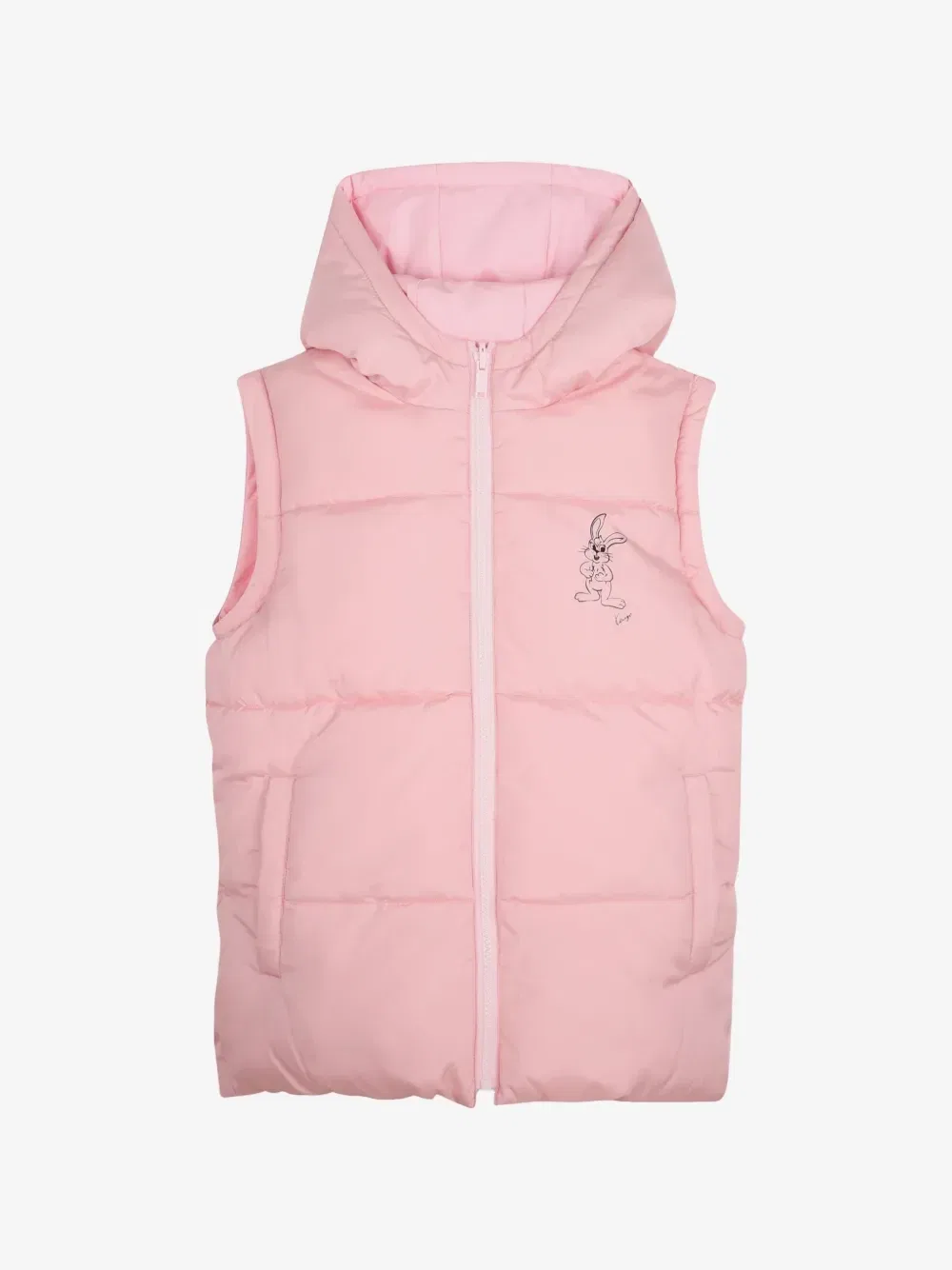 Двусторонняя куртка со съемными рукавами Kenzo Kids, розовый — фото 4