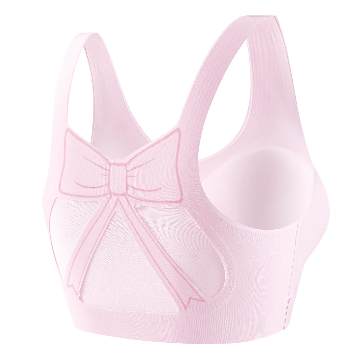 Детский бюстгальтер для девочек без косточек Vest Style Red bean, Pink