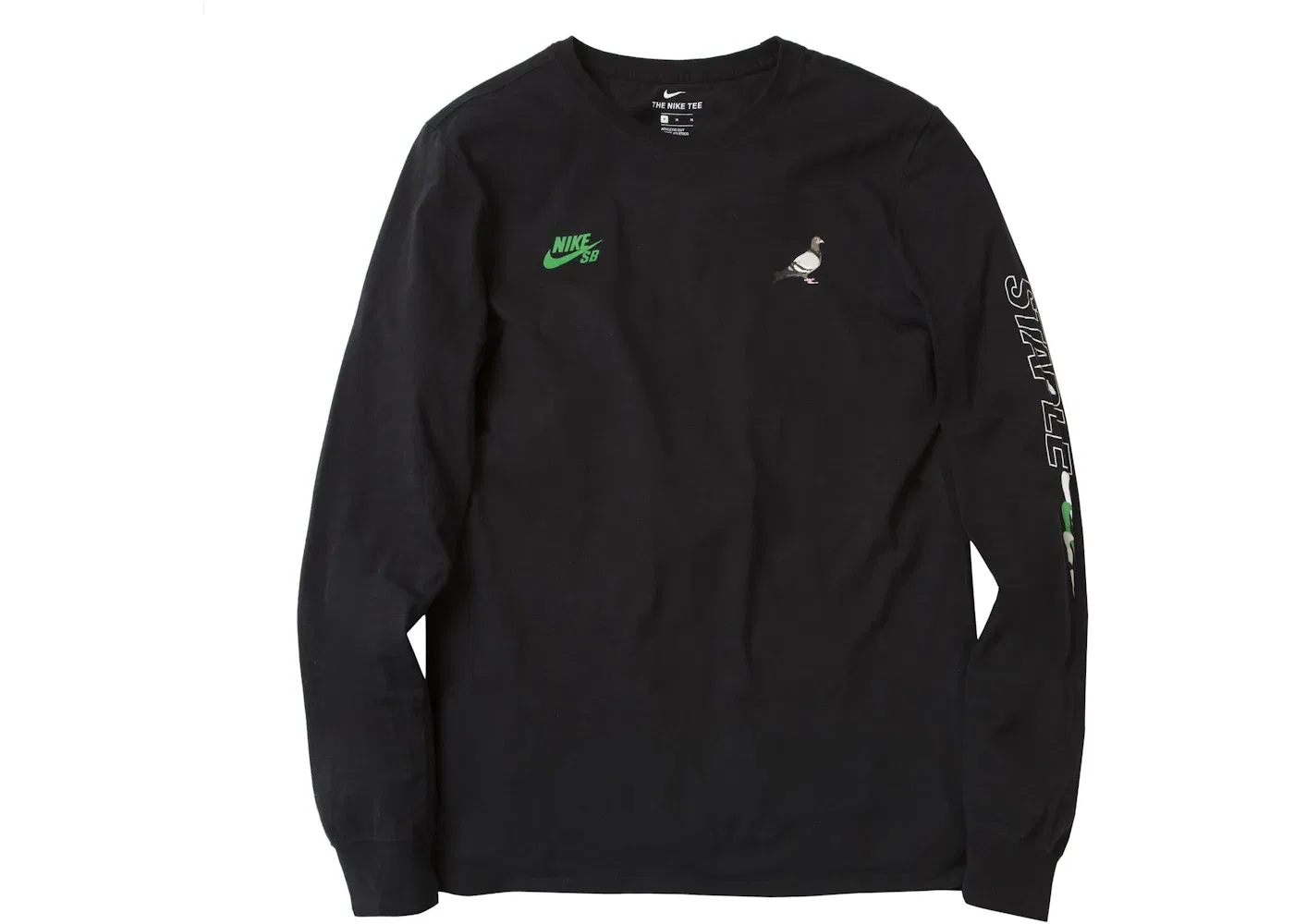 Мужская футболка с длинным рукавом с принтом Nike SB x Staple Panda Pigeon L/S Tee, Black