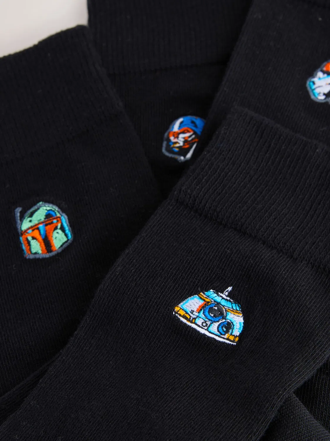 Носки 4 пары Star Wars Embroidered Next, черный — фото 3