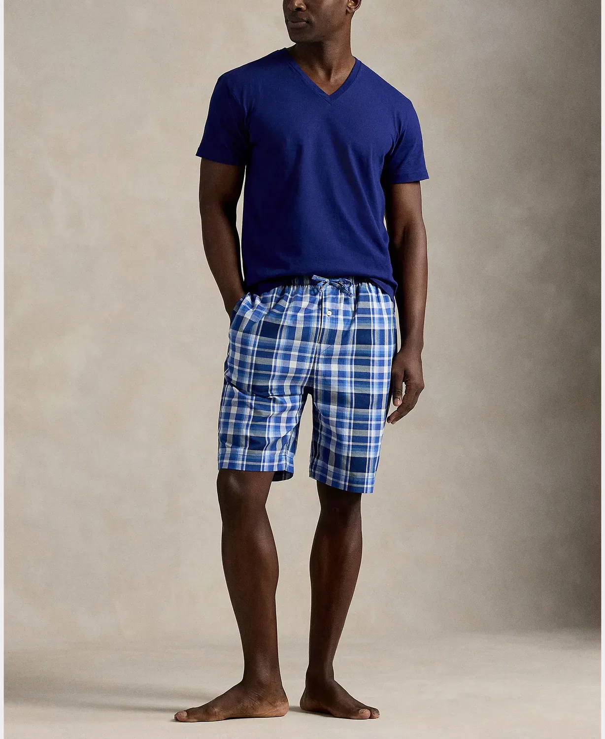 Мужские пижамные шорты хлопковые Polo Ralph Lauren, Azul