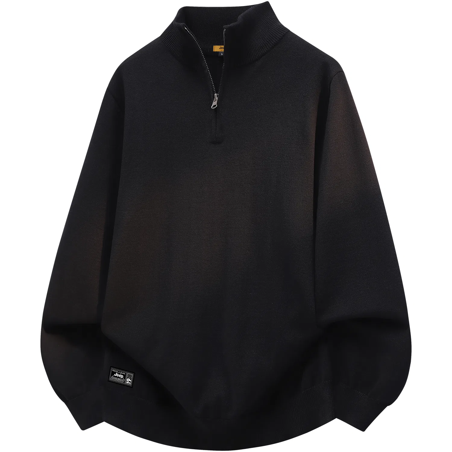 Детский свитер с полуоткрытым воротником Jeep Leisure Collection, Black