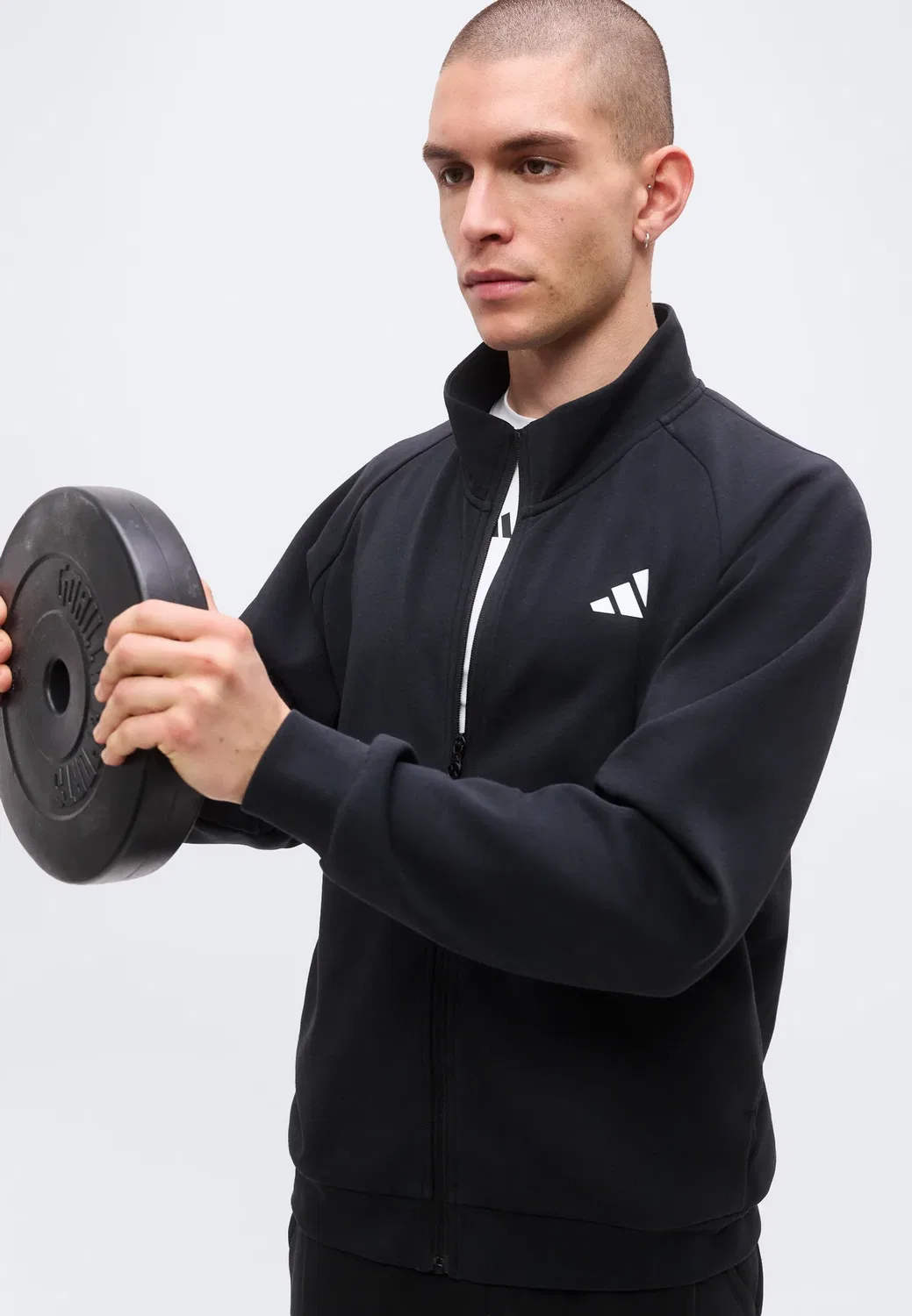 Накидка - тренировочная куртка Adidas Performance, Black — фото 4