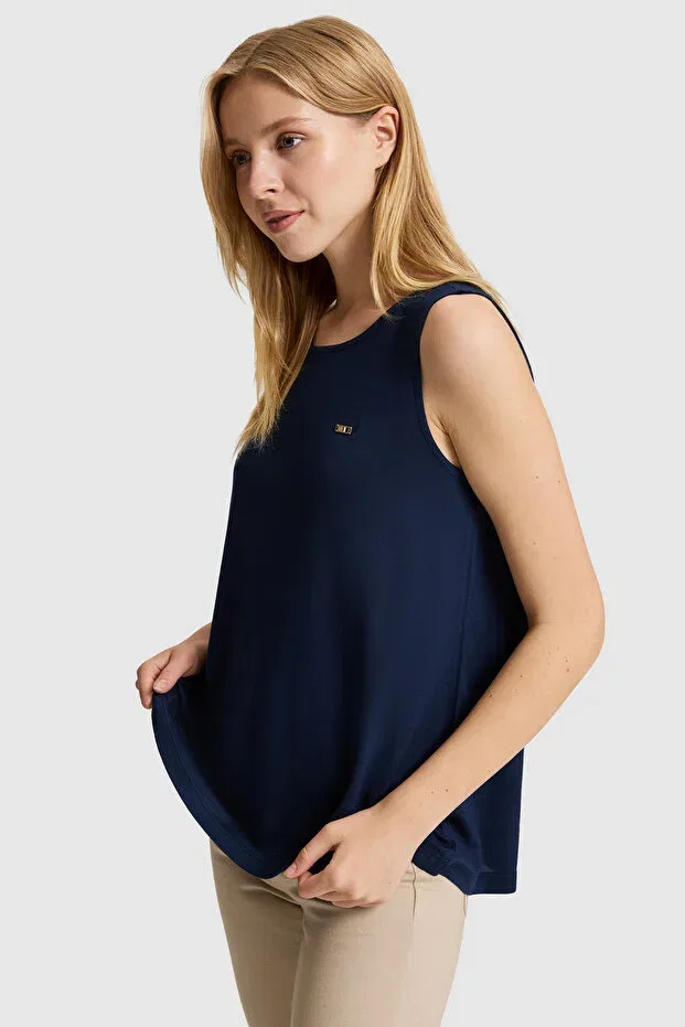 Женская футболка без рукавов U.S. Polo Assn., Navy Blue — фото 4