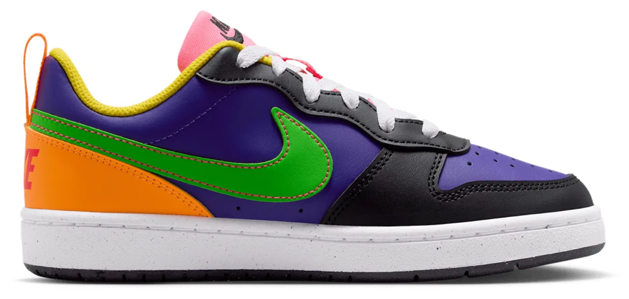 Кроссовки для мальчиков Court Borough Low Recraft Nike, цвет Court Purple/Green Strike/Court Purple