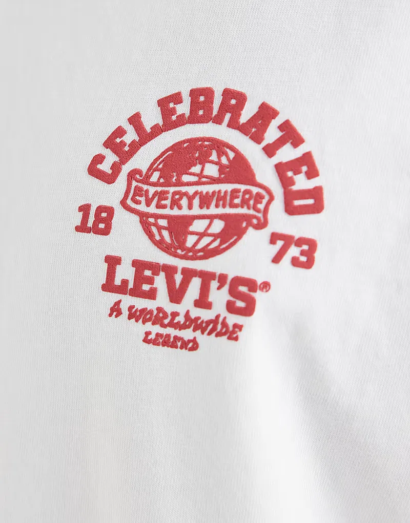 Футболка винтажная с графикой Levi's, белый — фото 2