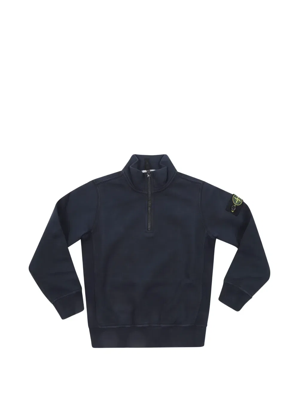 Джемпер на молнии с нашивкой-логотипом Stone Island Junior, синий