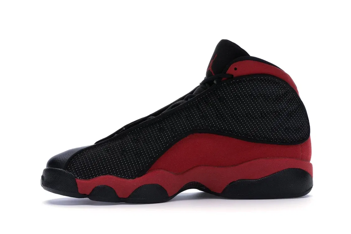 Детские кроссовки Lifestyle с отражающей сеткой Jordan 13 Retro, Black/True Red-White — фото 3