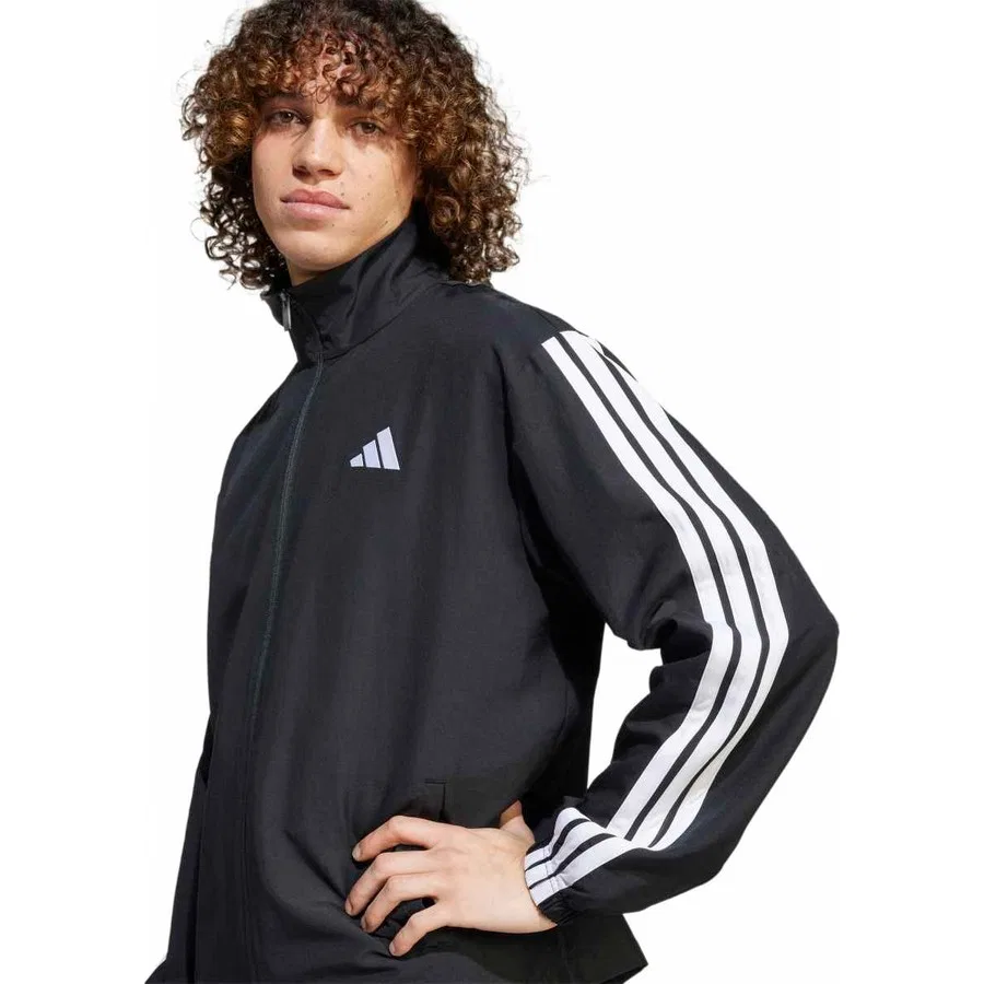 Спортивный костюм из футера с принтом 3 Stripes Wv Tt Ts adidas, Черный — фото 3