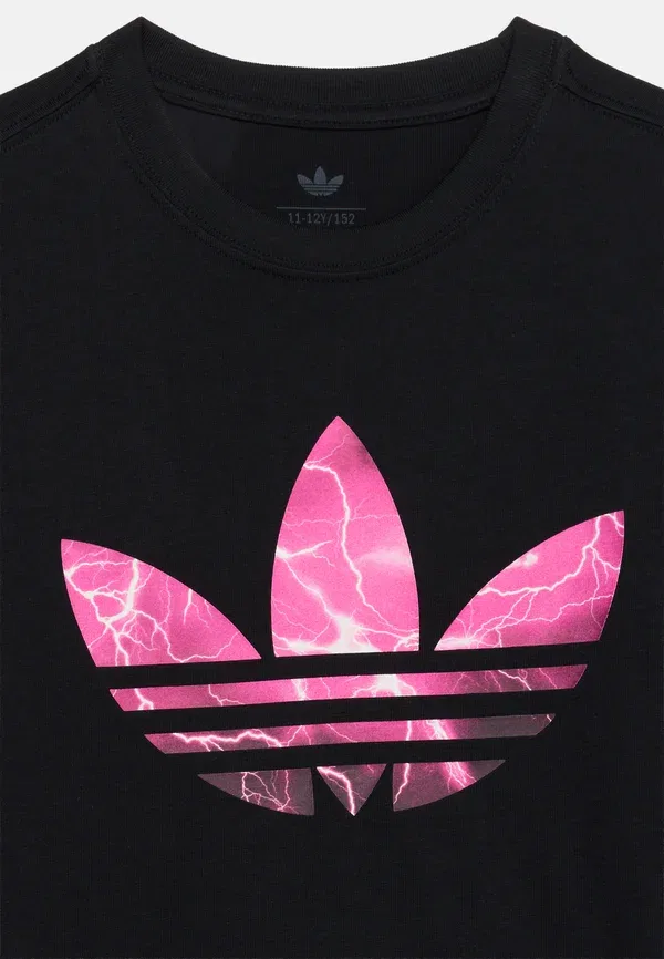 Футболка с принтом «Молния» унисекс Adidas Originals, черный — фото 3