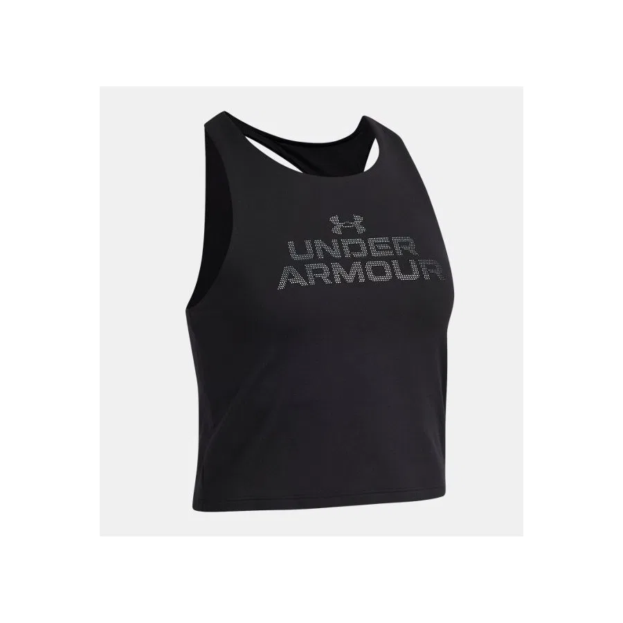 Детский спортивный топ с принтом UA Motion Branded Under Armour, Синий — фото 3