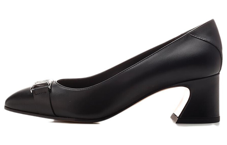 Туфли на высоком каблуке женские Ferragamo, черный
