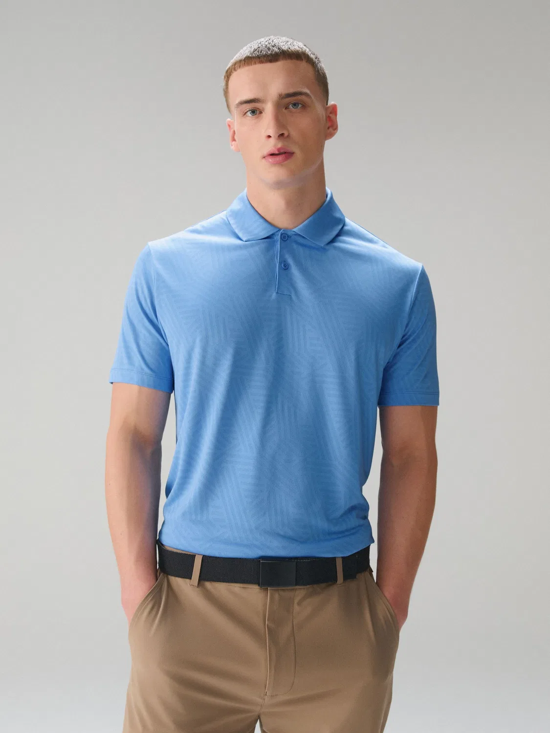 Поло для гольфа Active Jacquard Next, синий