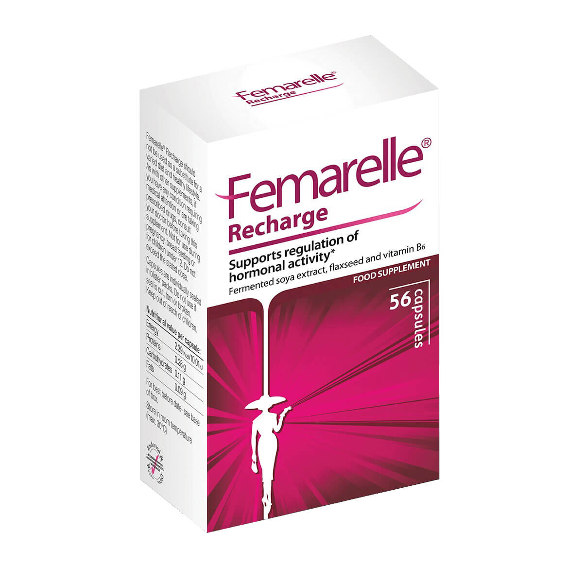 

Добавка Femarelle Recharge 50+ Se-cure, 56 капсул