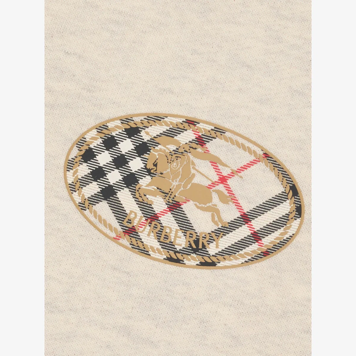 Хлопковые спортивные штаны Aubrey с широкими штанинами, размер 4-14 лет Burberry, белый меланж — фото 2