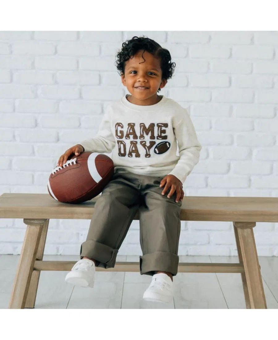 Свитшот с длинным рукавом Game Day Patch Sweet Wink, Natural Heather — фото 2