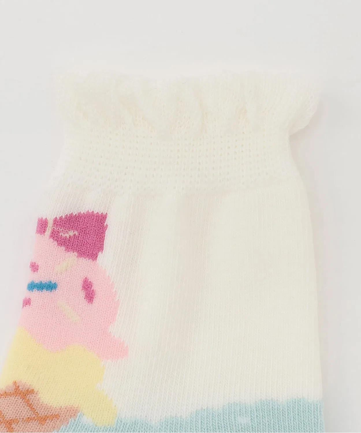 Детские носки с принтом Ice Cream Baby Cheer, Off White — фото 2