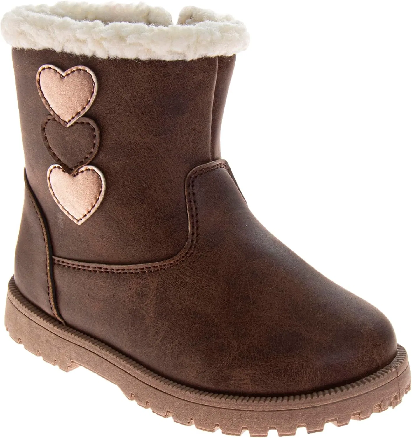 Детские зимние сапоги для девочек без шнуровки Josmo, Brown