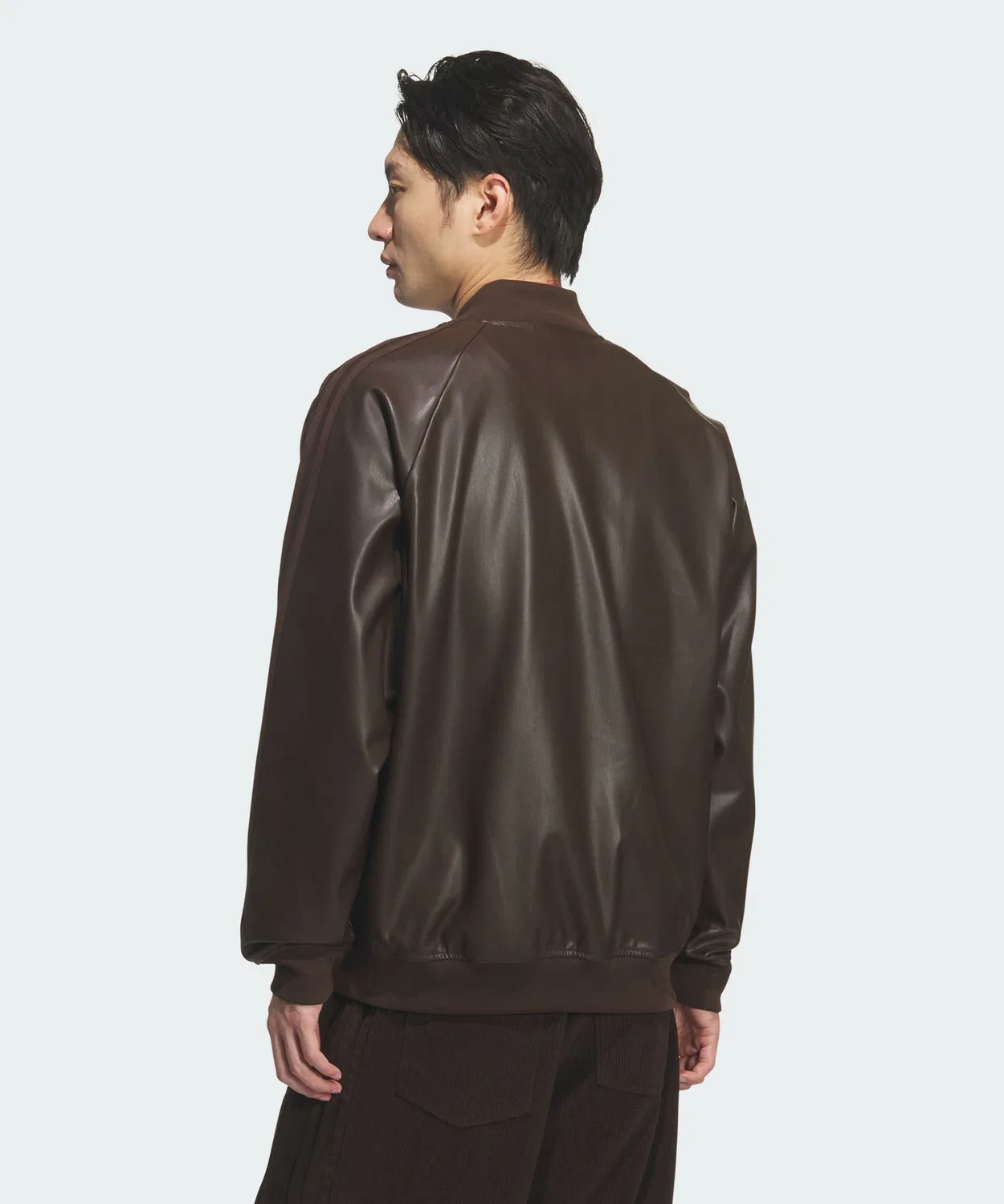 Женская куртка из полиуретана с логотипом Adidas Originals, Brown — фото 3