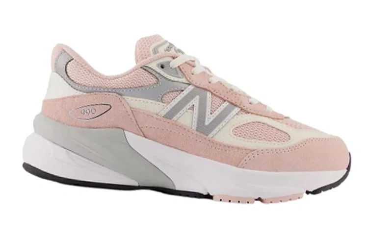 Детские кроссовки для мальчиков и девочек с широкой колодкой New Balance, Pink White — фото 3