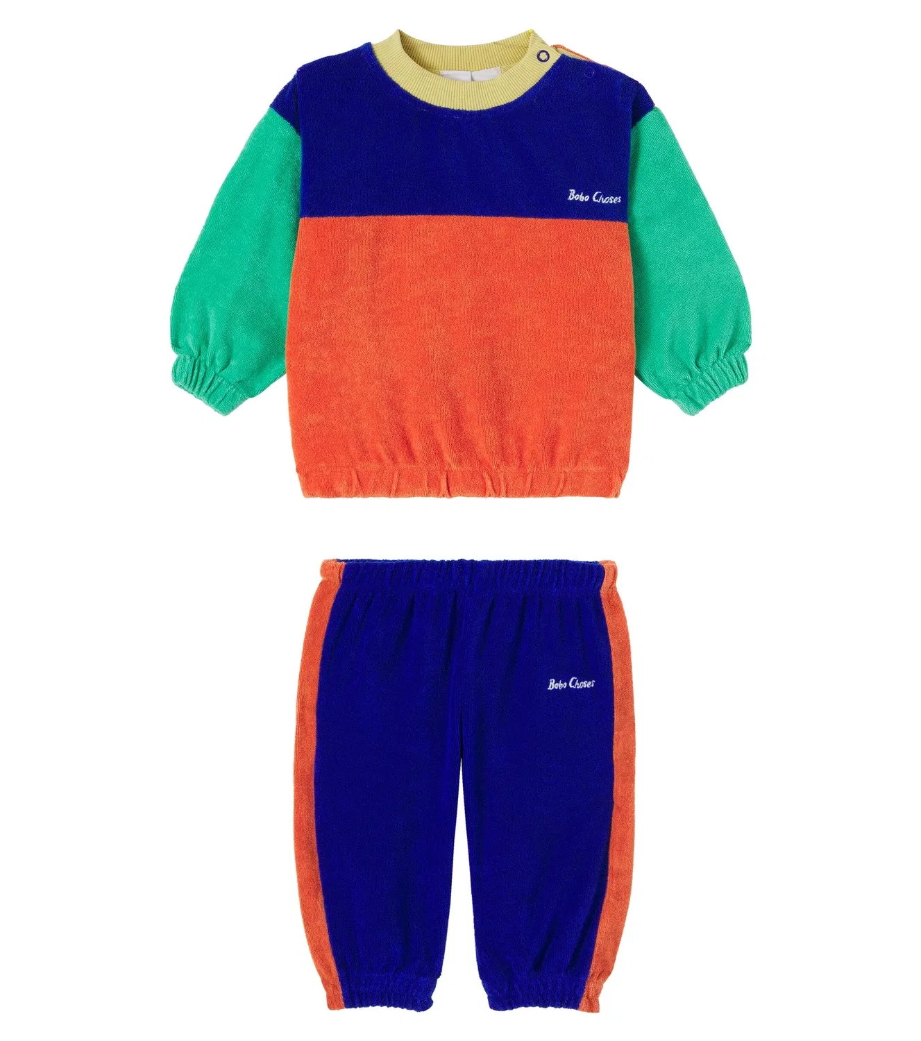 Комплект из свитшота и спортивных брюк из махровой ткани, Bobo Choses, Multicolor Blue — фото 4