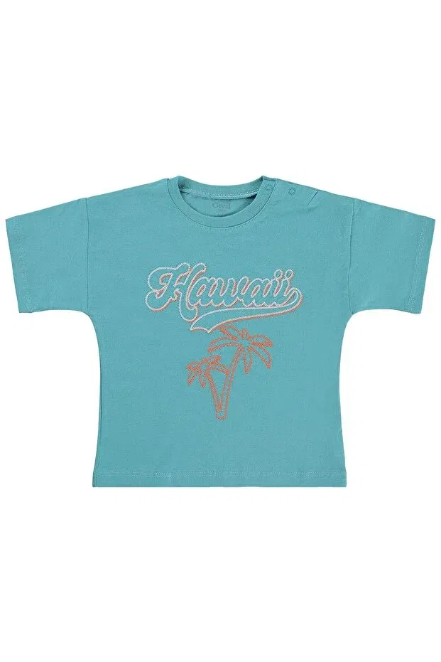 Детская футболка с принтом Hawaii Printed Civil Baby, Oil