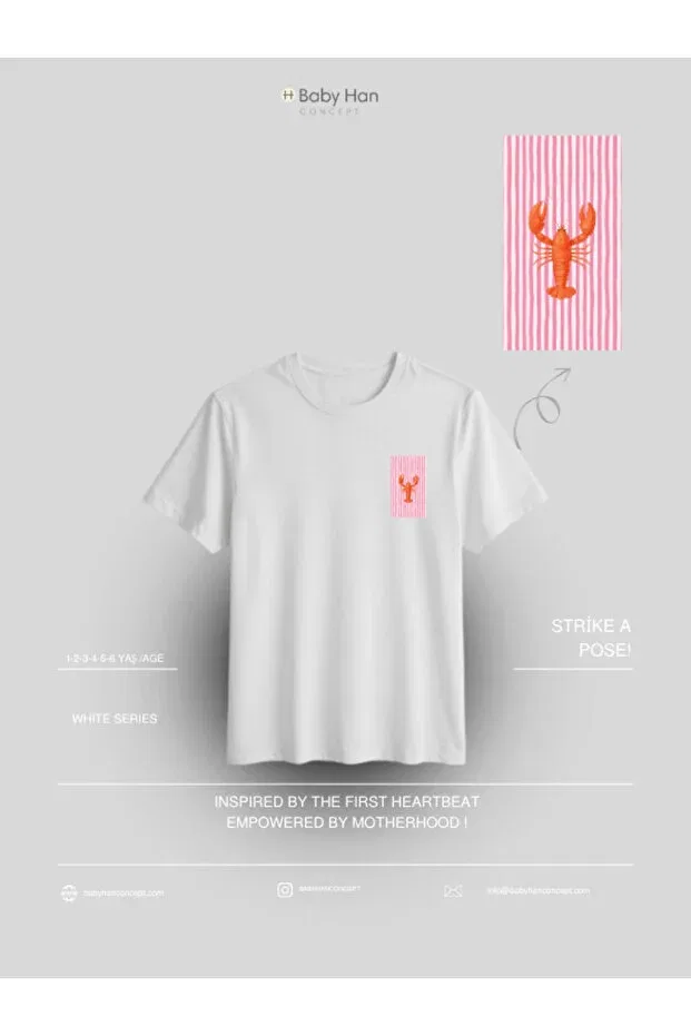 Детская футболка с принтом Baby Han Concept, White