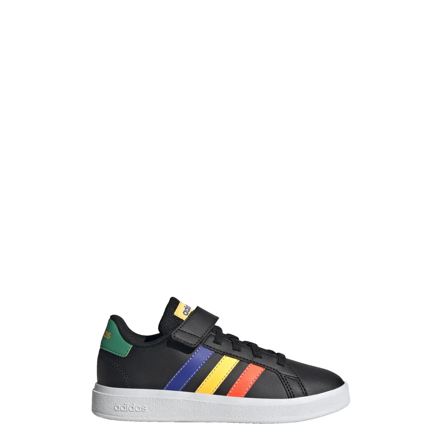 Детские кроссовки с липучкой Grand Court 2.0 Adidas, Schwarz Blau Turkis