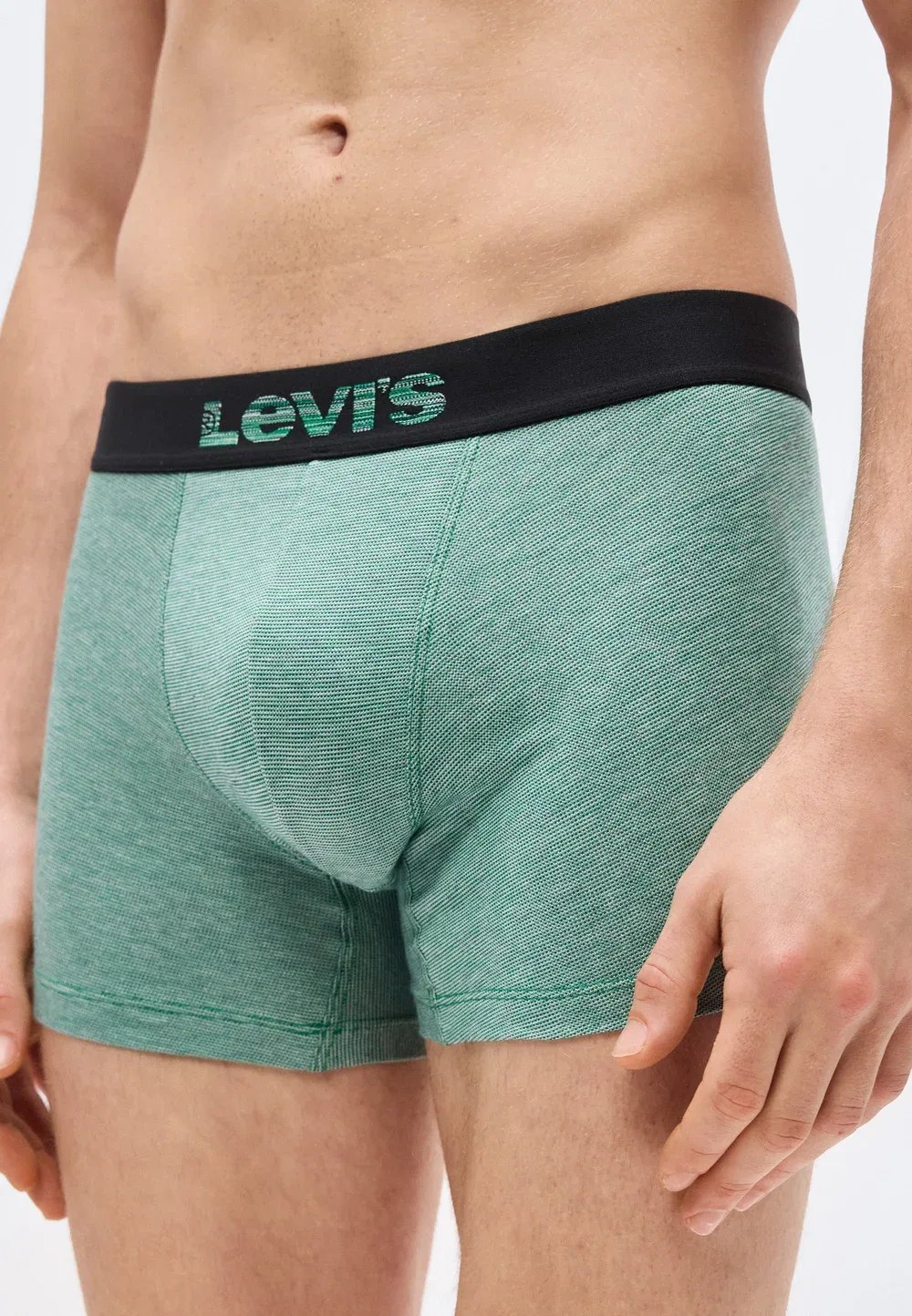 Мужские трусы-боксеры, комплект из 2 штук Levi'S, Green/Black — фото 4