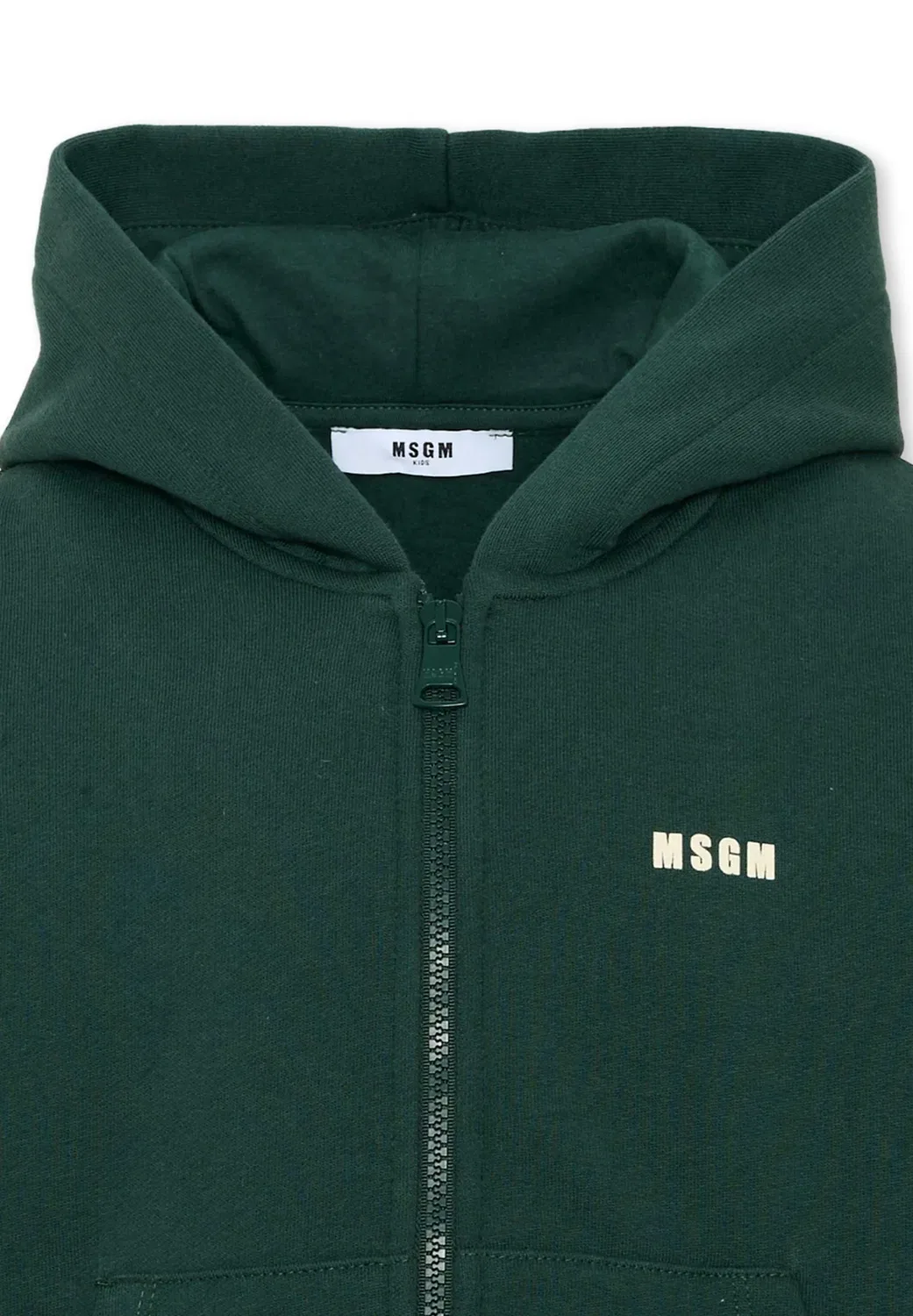 Толстовка унисекс Felpa на молнии Msgm, Green — фото 3