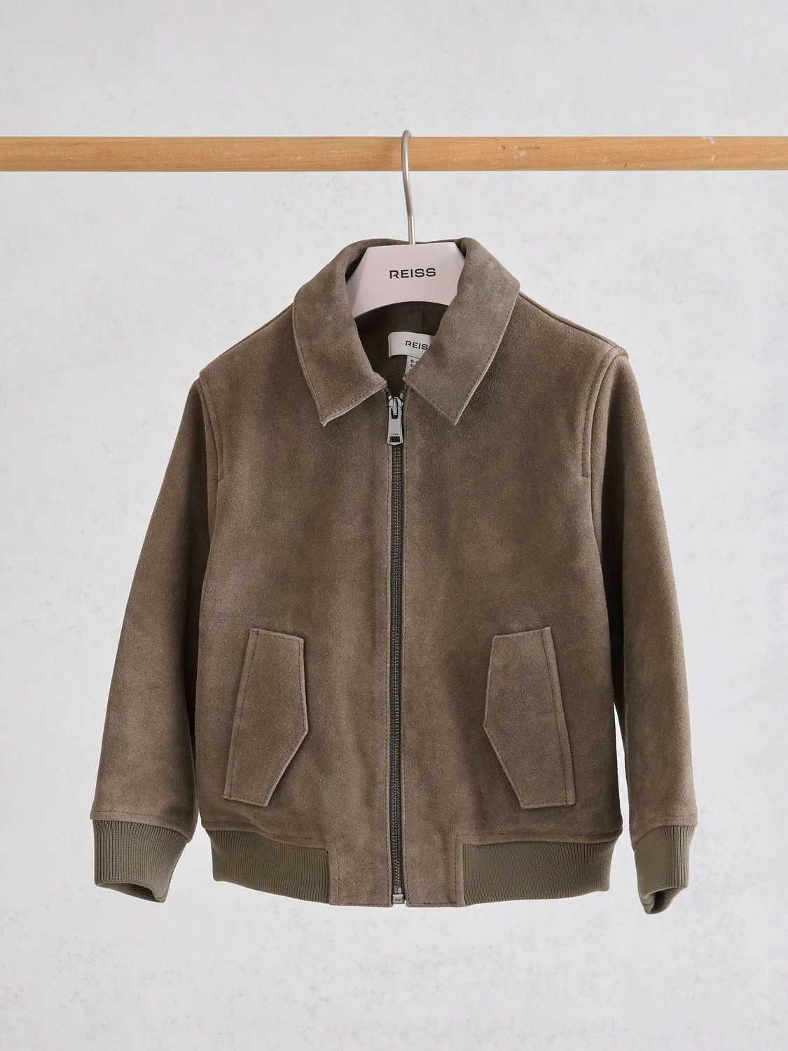 Куртка из замши Sainsie Reiss, зеленый