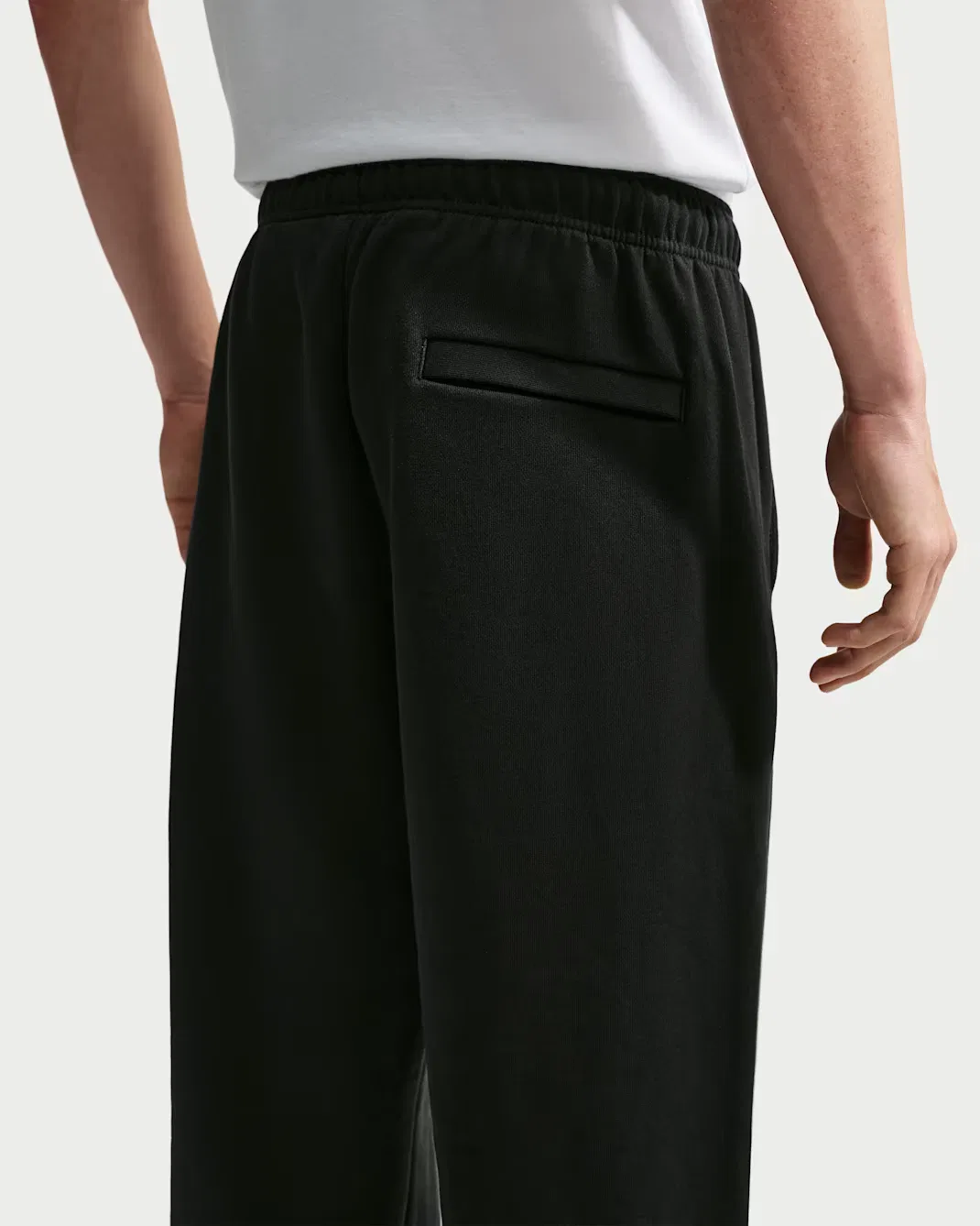 Мужские брюки на резинке Nike Solo Fleece, Total Black/Sail — фото 3
