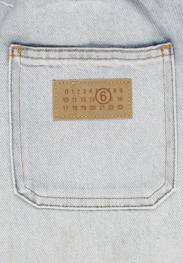 Шорты джинсовые Unisex denim shorts Mm6 Maison Margiela, celeste, светло-голубой — фото 3