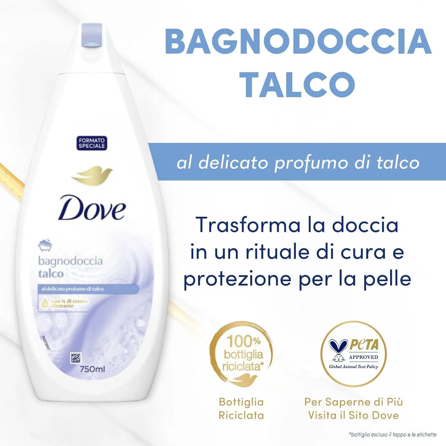 Гель для душа с ароматом талька от Dove Dove — фото 2