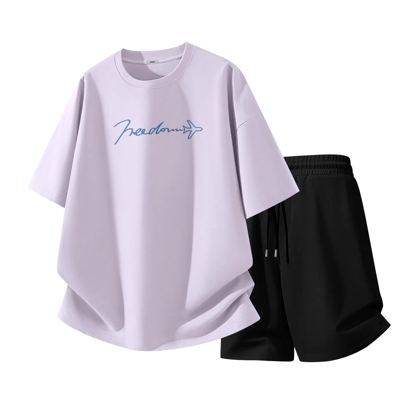 Спортивный костюм детский Light Purple (Free Sail Center Logo)+Black, MINISO, Light Purple