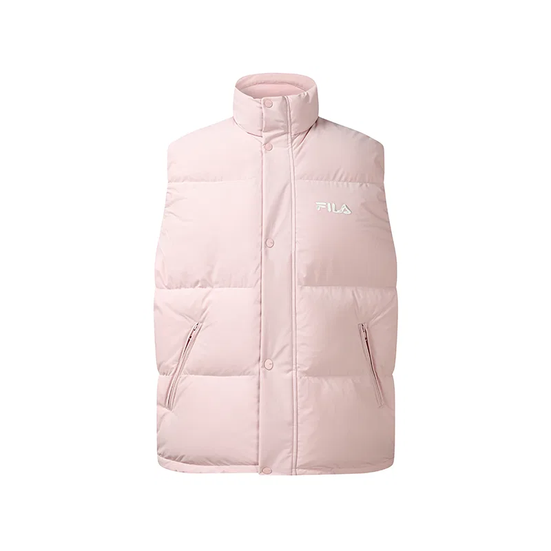 Детский жилет утепленный с воротником-стойкой Bare Pink FILA