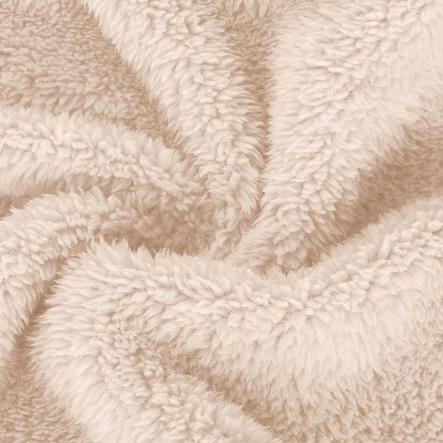 Женская куртка из флиса Teddy с длинным рукавом, Beige — фото 2
