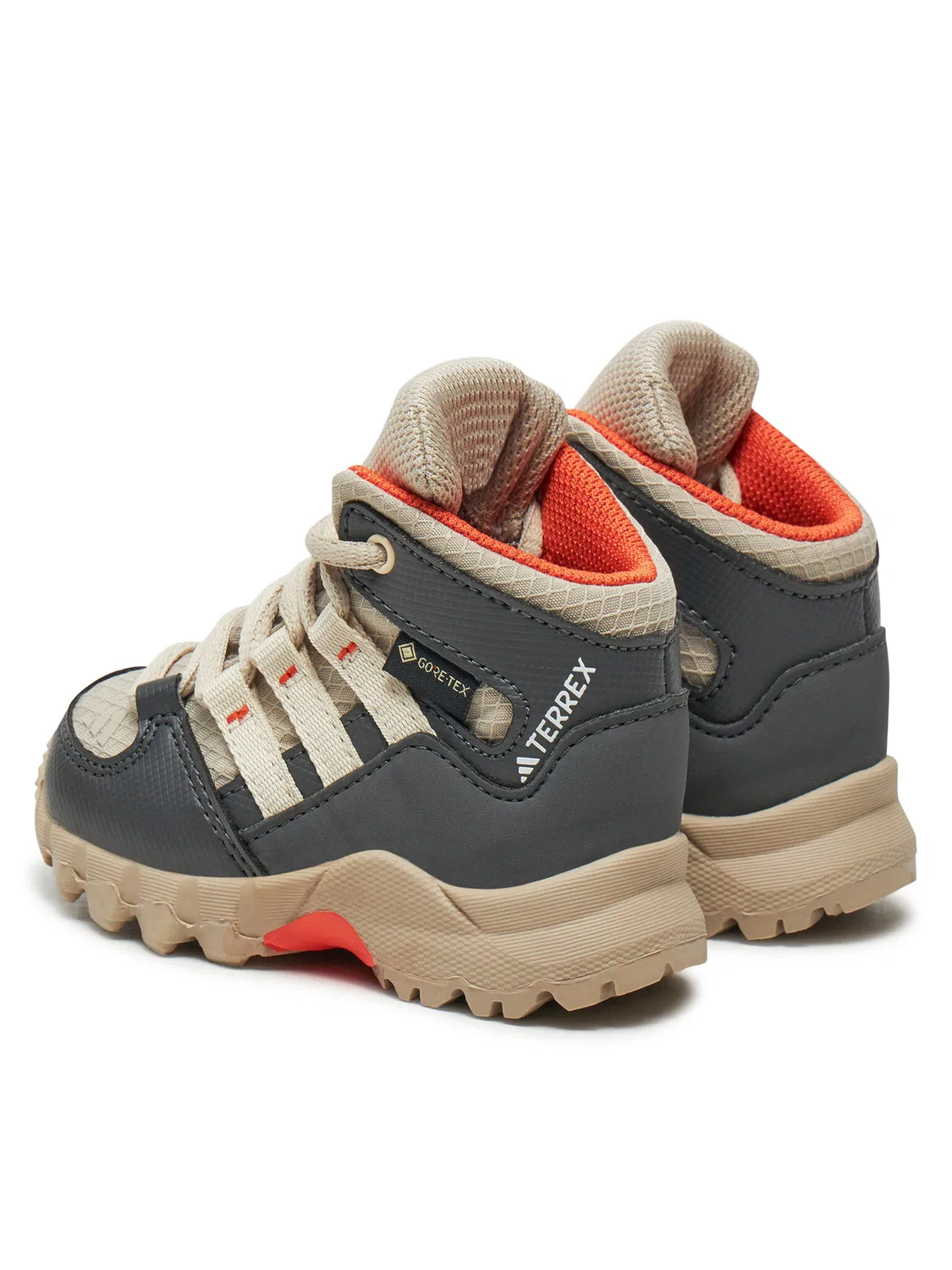 Трекинговые ботинки для мальчика Terrex Mid GORE-TEX Adidas, бежевый — фото 3