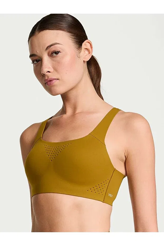 Женский спортивный бюстгальтер без рукавов Featherweight Maximum Sports Bra Victoria'S Secret, Green